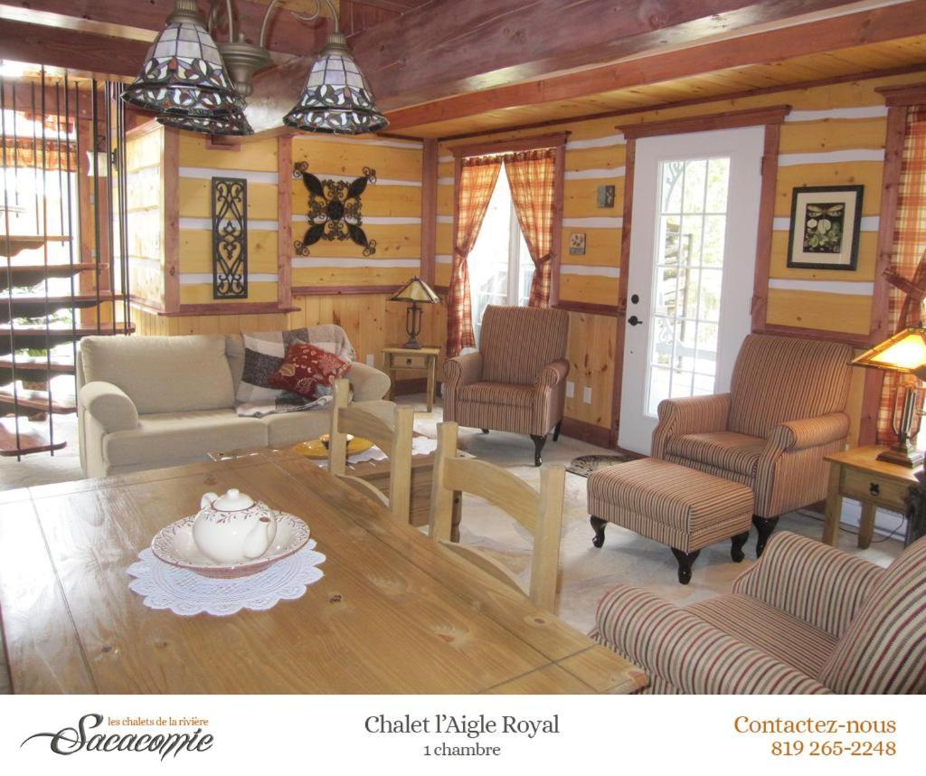 Вілла Chalets De La Riviere Sacacomie Сент-Алексі-де-Мон Екстер'єр фото